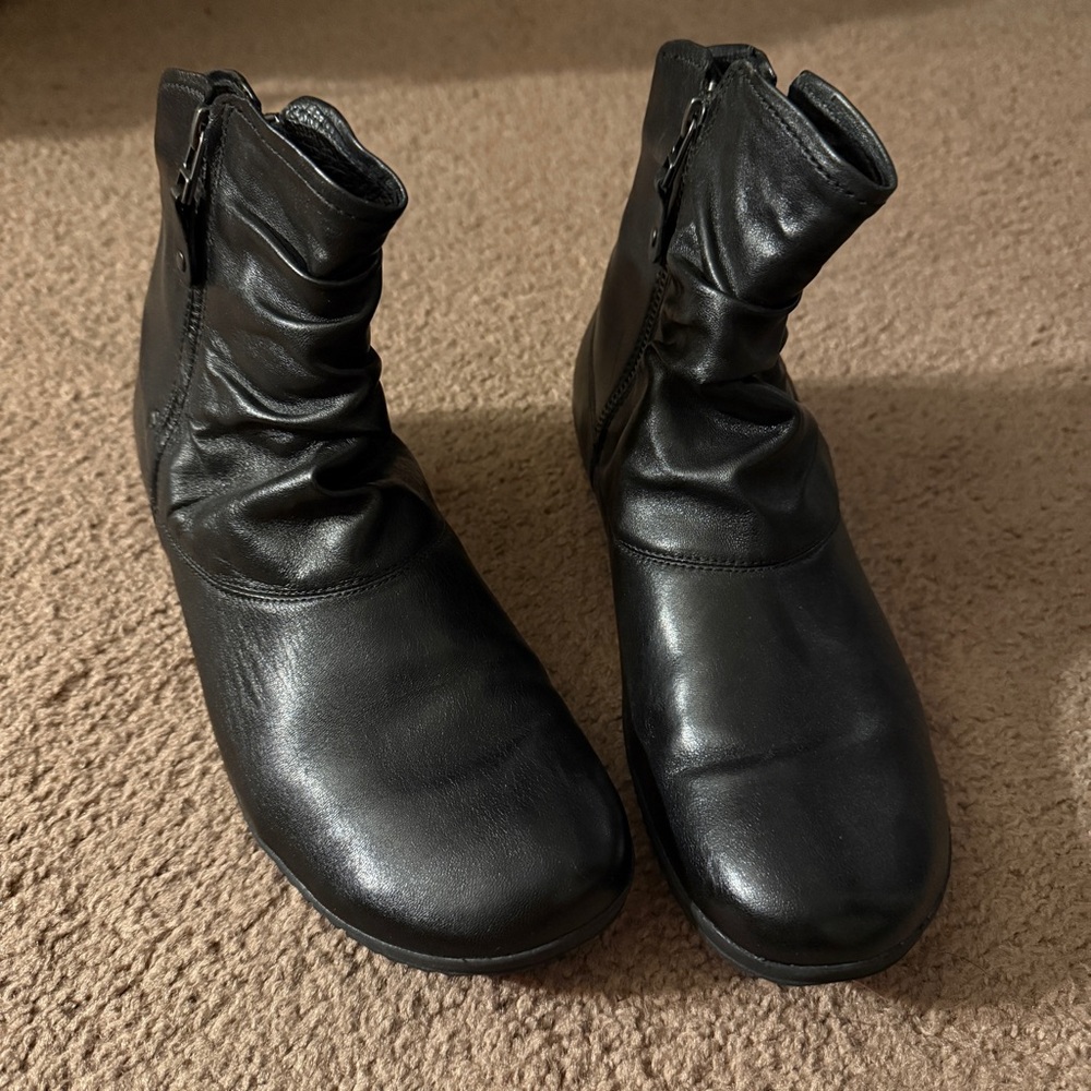 Black Leather Ankle Boots - Joseph Seibel